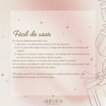 Tarjeta Regalo - Gift Card